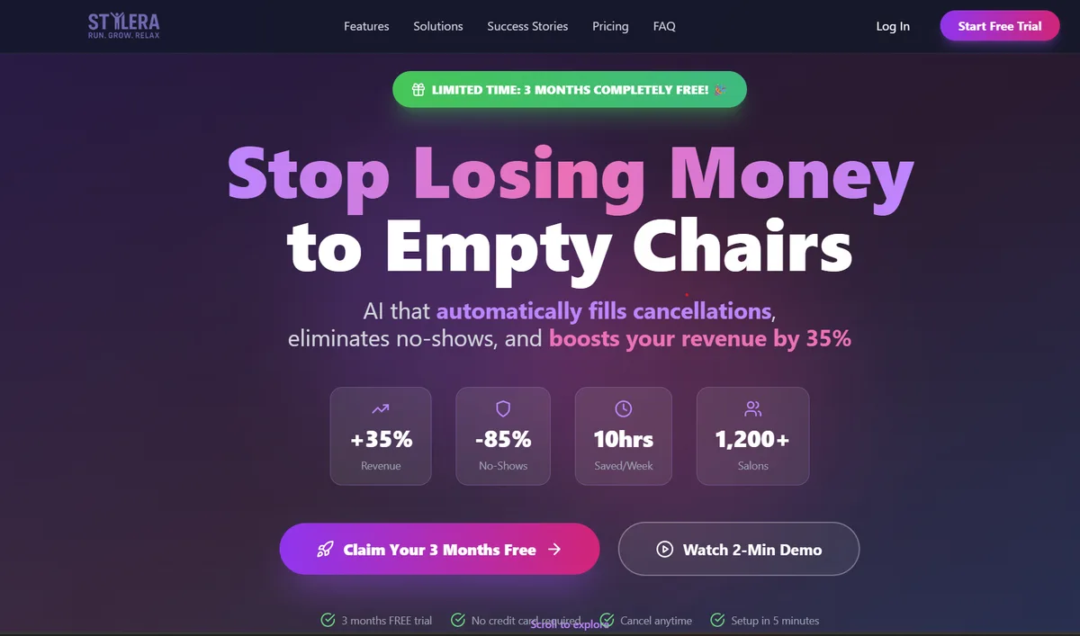 Stylera — salon booking SaaS